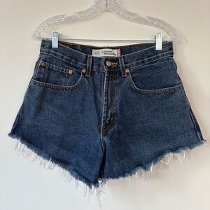 Levi's Women's Dark Blue Jean Shorts